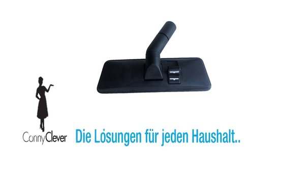 Staubsaugerdüse 35/32 mm, Universal Bodendüse aus Kunststoff, Fadenheber und Bürste. Inkl. Anschluss