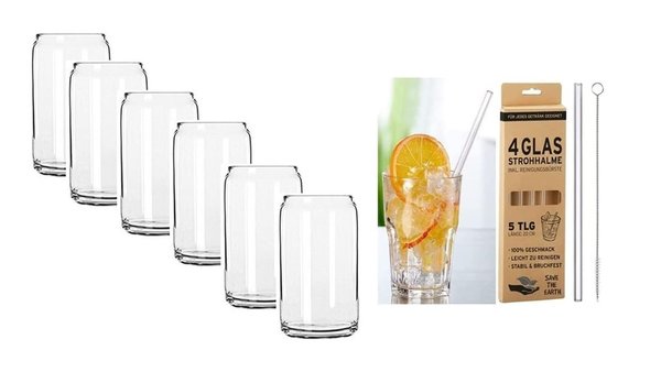 James Premium Can Longdrinkglas, 470ml, Glas, transparent, 6 Stück